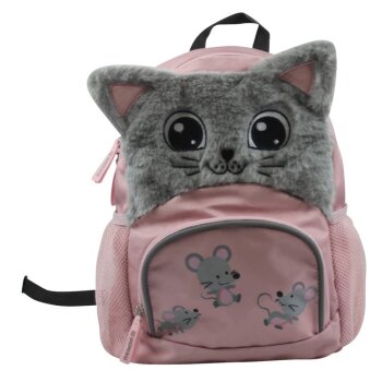 DONAU Kinderrucksack Plüsch Katze