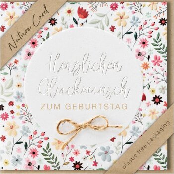 bsb Nature Card Geburtstag - Herzlichen Glückwunsch...