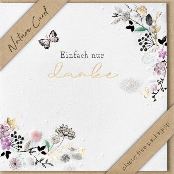 bsb Nature Card Danke - Einfach nur Danke Blüten