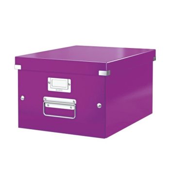 LEITZ Ablagebox Click & Store WOW, DIN A4, violett