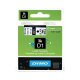 DYMO D1 Schriftbandkassette schwarz/weiß, 12 mm x 7 m