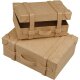 creativ company Koffer, Mini – 2er Set, Pappmaché, handgearbeitet