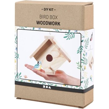 Creativ Company Vogelhaus – 1 Stk, H 13 cm, T 14,5...