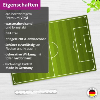 CYD Schreibtischunterlage premium Vinyl 60 x 40 cm Fussballfeld