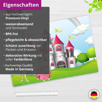 CYD Schreibtischunterlage premium Vinyl 60 x 40 cm Märchenschloss