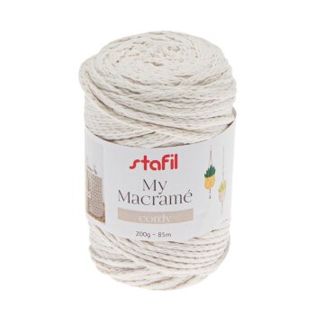stafil Macramé cordy 200g 85m creme