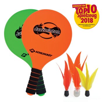 SCHILDKRÖT Jazzminton-Set, orange / grün