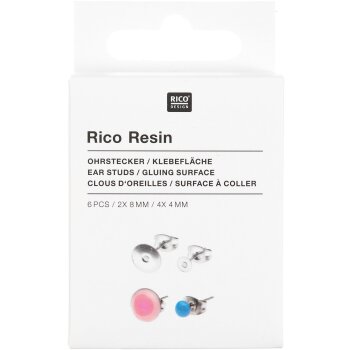 RICO Design Ohrstecker mit runder Klebefläche...