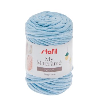 stafil My Macramé Boho 250 g 70 m baby modrá