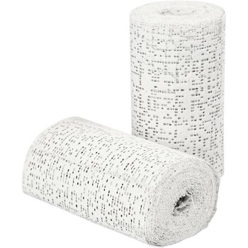 Creativ Company Gibsbinden 10 cm 2,7 m weiss 2er Set