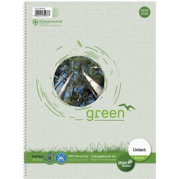URSUS green špirálový blok College -...
