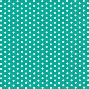 ti-flair Servietten 33 x 33 cm 20 Stück Turquoise Dots