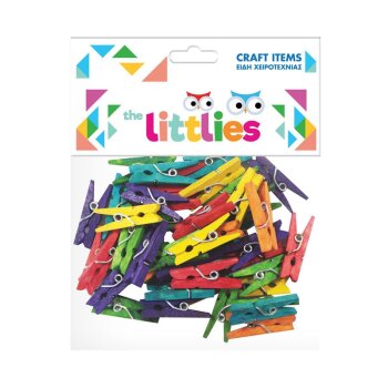 the littlies Holzklammer farbig sortiert 2,5 cm 45...