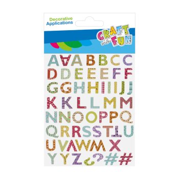 Craft with Fun Sticker ABC bunt 59 Stück