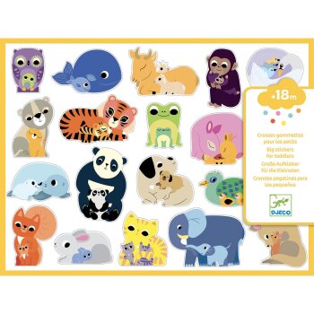 DJECO Sticker Tiere Mütter und Babys 120 Stück