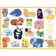 DJECO Sticker Tiere Mütter und Babys 120 Stück
