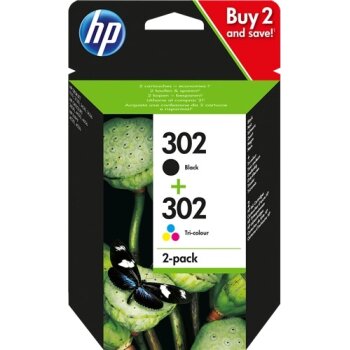 HP 302 multipack čierna/farebná (X4D37AE)