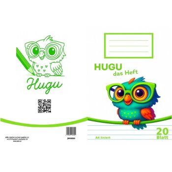 HUGU Schulheft A4 liniert 9 mm 20 Blatt