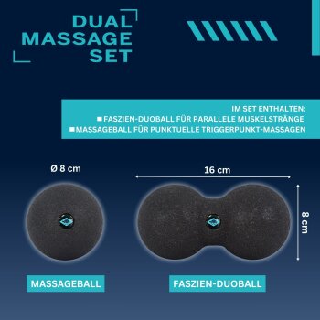 SCHILDKRÖT Dual Massage Set, 2-teilig