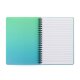 oxybag Collegeblock A5 PP liniert 60 Blatt OMBRE grün/blau