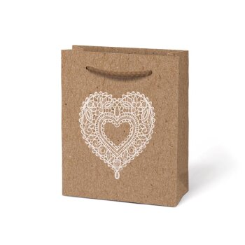 MFP Geschenkstasche 110 x 135 x 65mm KRAFT Herz