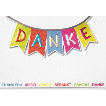 Perleberg Billet Prisma Collection Danke - Girlande