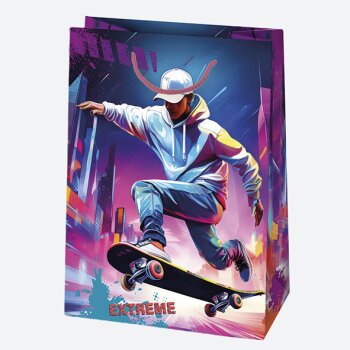 Geschenkstasche 230 x 320 x 110 mm EXTREME Sport Skater