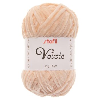 stafil Chenillegarn Velvie 25 g 65 m beige