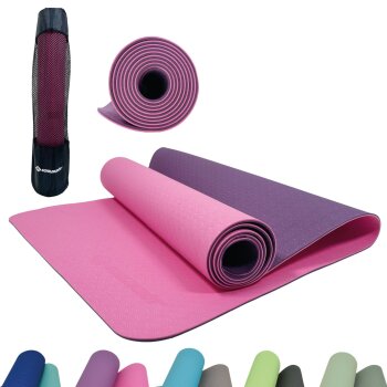 SCHILDKRÖT Yogamatte BICOLOR, 4 mm, violett/pink