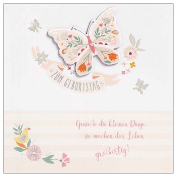 bsb Billet Feelings Collection Geburtstag - Schmetterling...