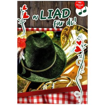 apollo Glückwunschkarte A5 mit Musik "a Liad...