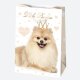 Geschenkstasche 230 x 320 x 110 mm FUNNY ANIMALS – Hund Little Princess mit Krone