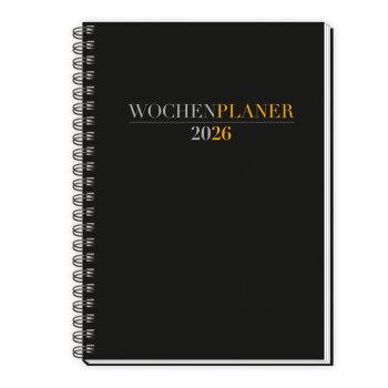 Trötsch Verlag Wochenplaner A5 Wire-O schwarz 2026