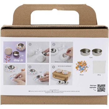 Creativ Company Mini Kreativ Set Modellieren Kerzenhalter