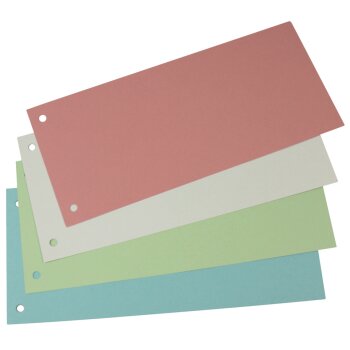 DONAU Trennstreifen 100 Stück, 235 x 105 mm, farbig...