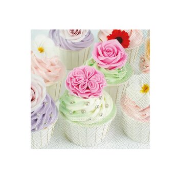 MFP Servietten 33 x 33 cm Cupcake Roses