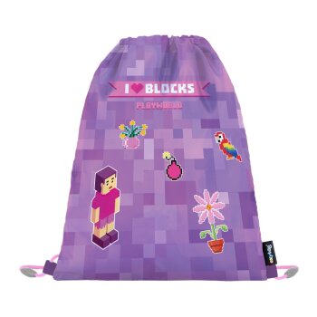 oxybag Schultaschenset 3-teilig PREMIUM COOL Playworld Girl Blocks