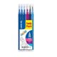 PILOT Ersatzminen FRIXION BALL 07, 6er Set BLAU PINK VIOLETT HELLBLAU