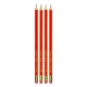 herlitz Bleistifte Scolair HB mit Radierer 4er Blisterkarte