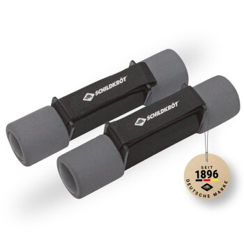 SCHILDKRÖT Soft-Hanteln, 1,0 kg Set, schwarz/anthrazit