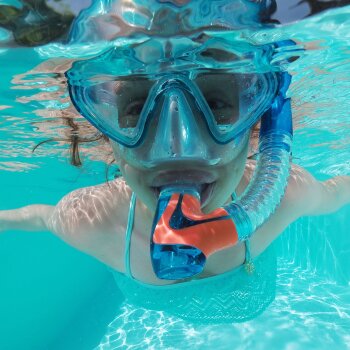 SCHILDKRÖT Junior šnorchlový set Barbados, 2-dielny, modrý