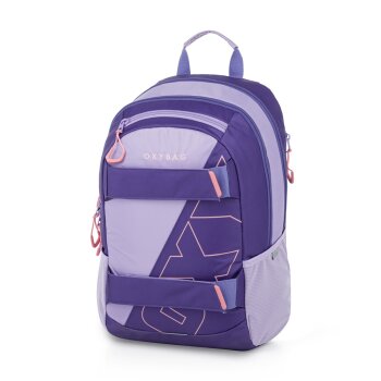 oxybag Schulrucksack OXY SPORT Purple Geometric + Etui