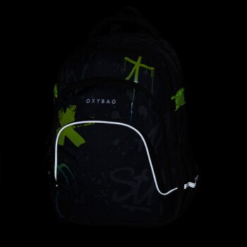 oxybag Školský ruksak OXY SCOOLER Graffiti Blue