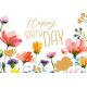 Green Karma Midikarte Geburtstag "Bunte Blumenwiese"