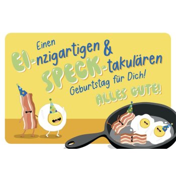 EasyCheesy Grußkarte Geburtstag "Eier mit...