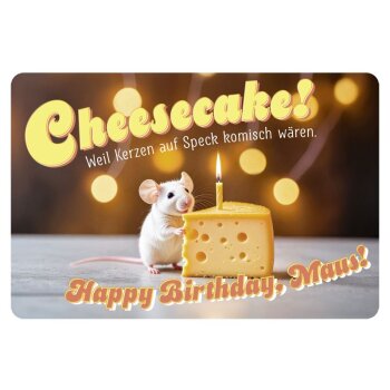 EasyCheesy Grußkarte Geburtstag "Cheescake...