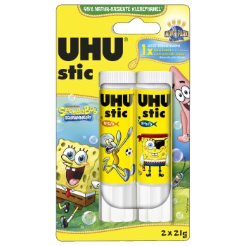 UHU Klebestift stic Spongebob, 2 x 21 g, Blister