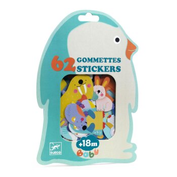 DJECO Meine ersten Sticker – Tiere von der Eisscholle