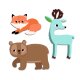 DJECO Meine ersten Sticker Tiere des Waldes