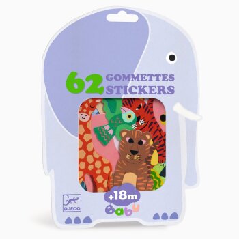 DJECO Meine ersten Sticker Tiere aus der Savanne
